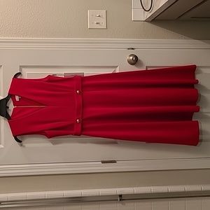 Calvin Klein red dress size 8